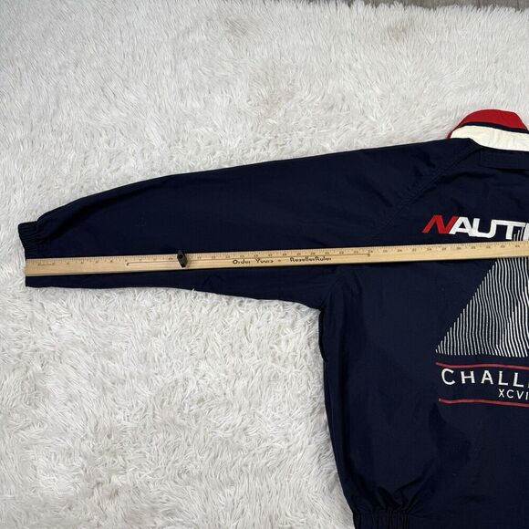 Vintage Nautica Blue Water Challenge Jacket XCVIII Full Zip Mens Size L - Picture 12 of 12